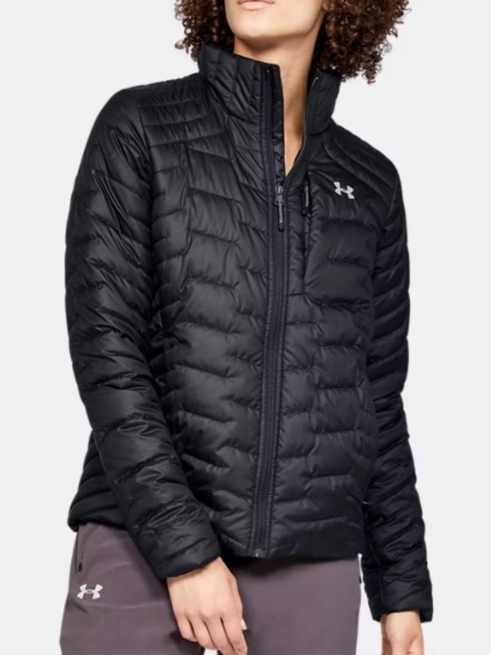Under Armour Women’s Black Quilted Puffer Jacket Size M